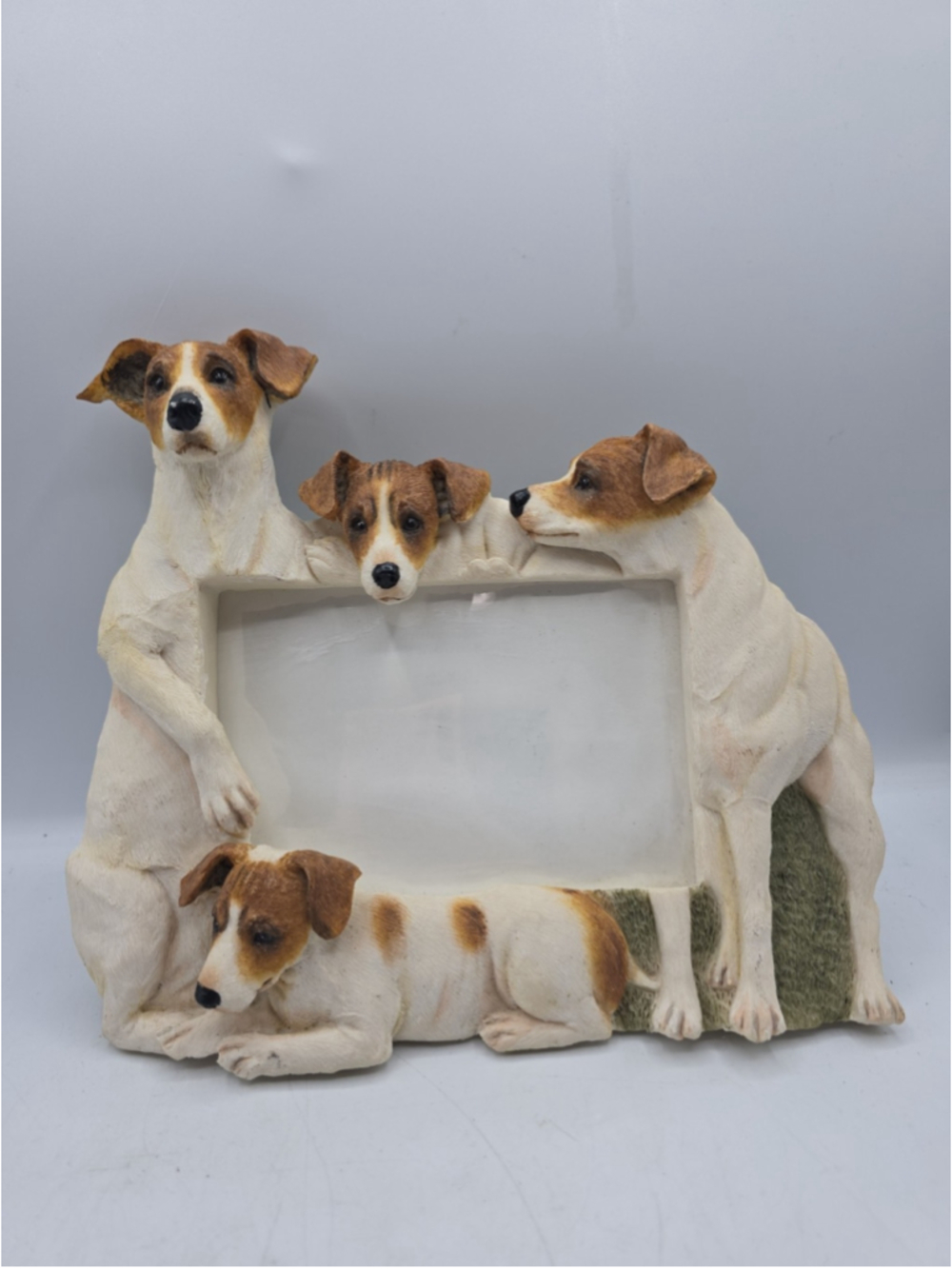 Jack Russell Terrier 3D Rectangle Picture Frame Tabletop Stand 3.5x5